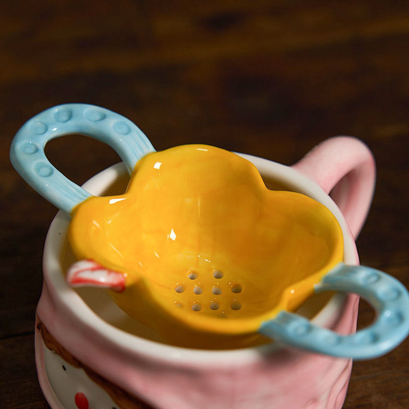 Creative Ceramic Flower Shape Tea Filter