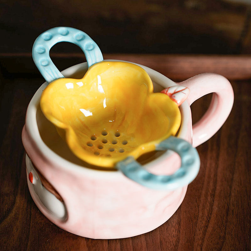 Creative Ceramic Flower Shape Tea Filter