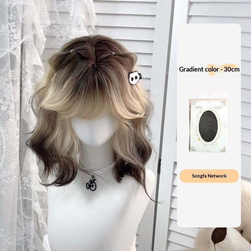 Paris Paint-Dyed Ombre Short Curly Wig