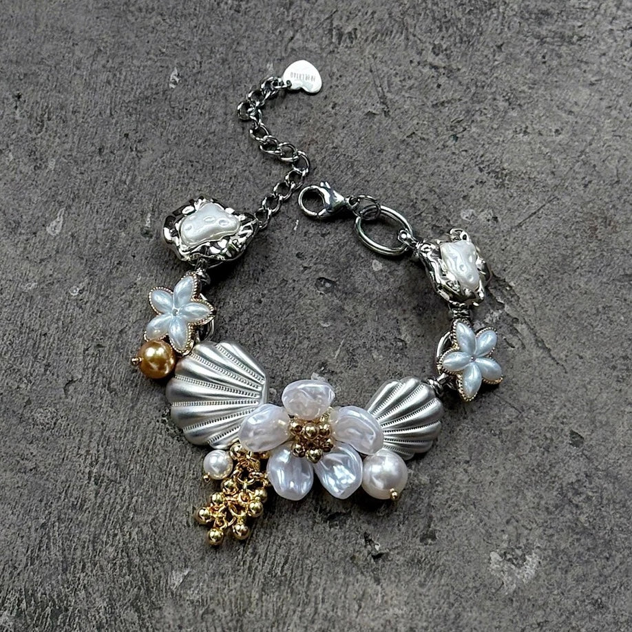 Oyster Beach Shell Titanium Bracelet
