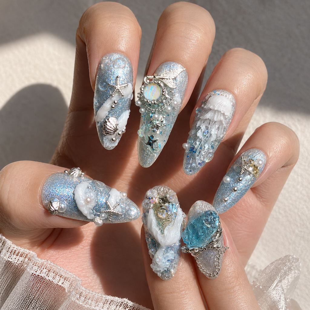 Versatile Fake Fingers Purely Handmade Wearable Nails