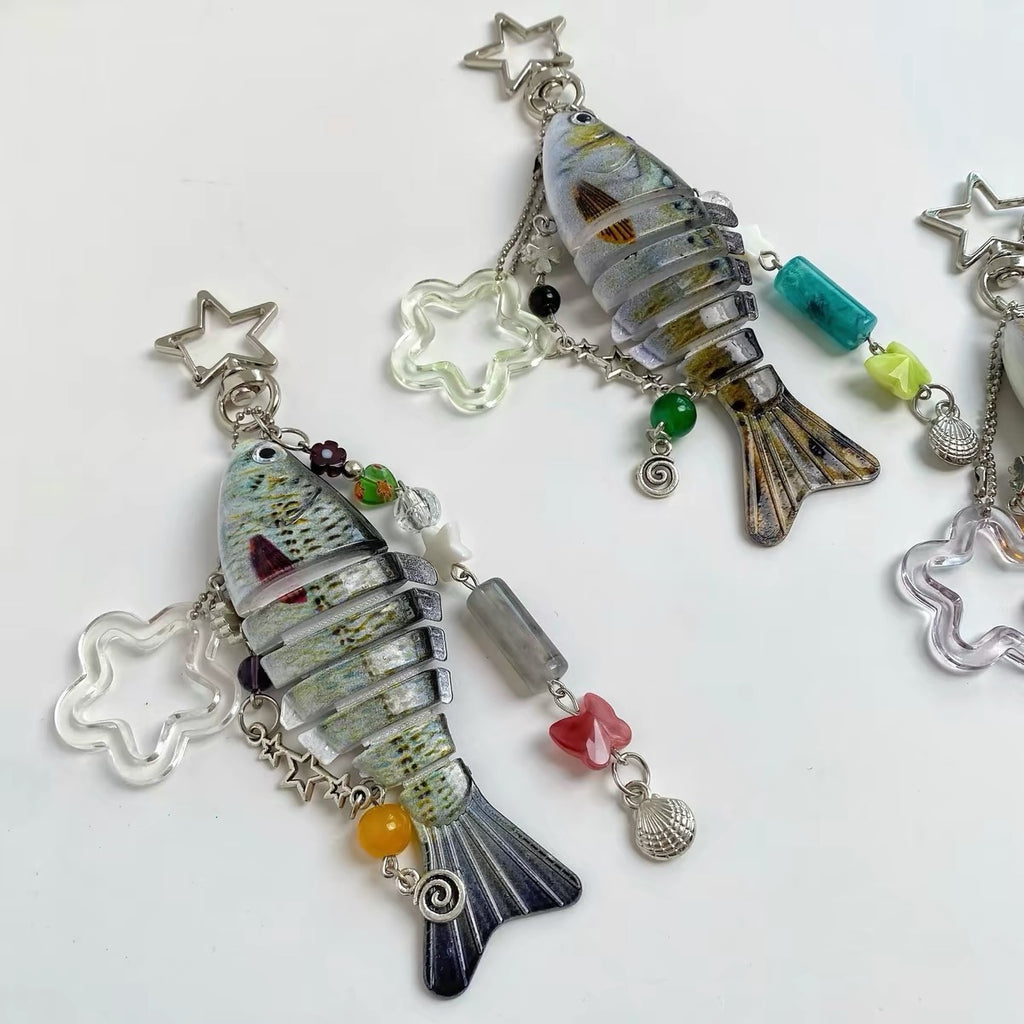 Koi Carp Bionic Fish Bait Keychain
