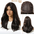 Simulation Of Natural Eight-Character Bangs Long Curly Wig Cap