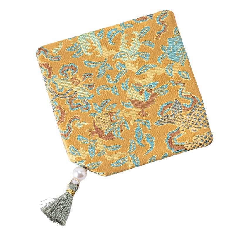 Handmade Chinese Brocade Tea Coaster