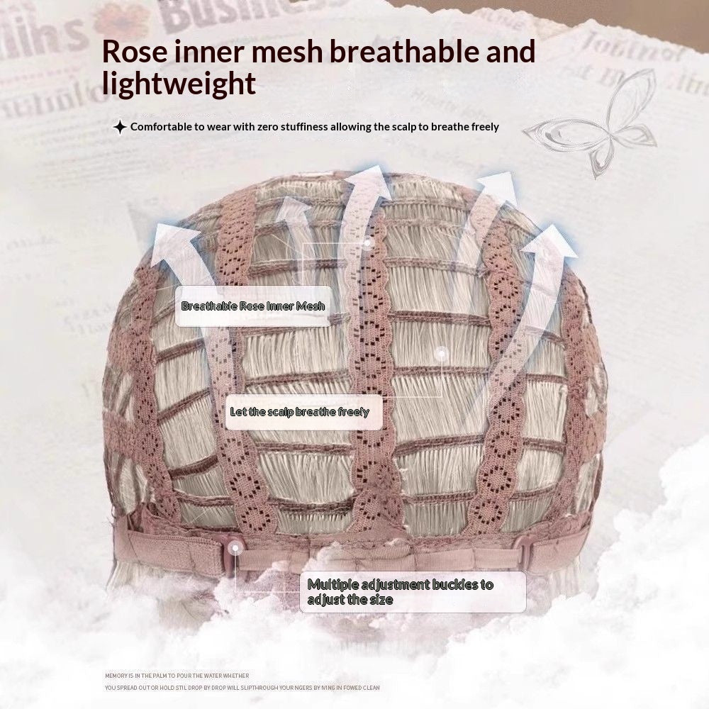 Platinum Wig Womens Long Hair Ombre Black