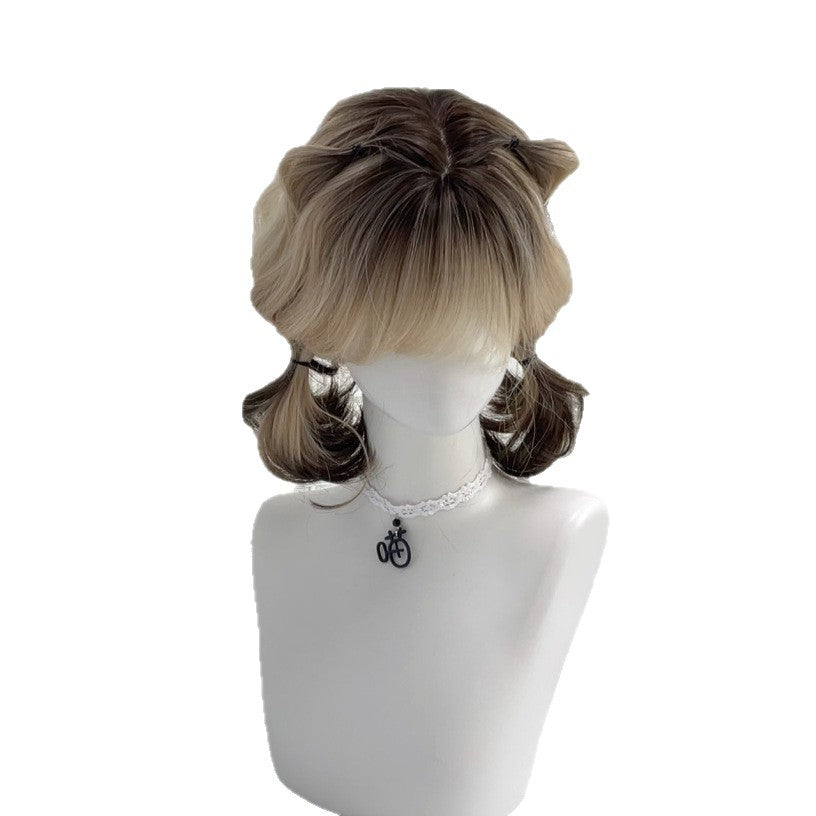 Paris Paint-Dyed Ombre Short Curly Wig
