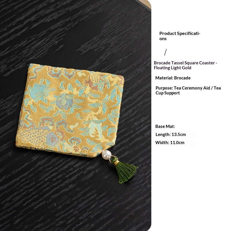 Handmade Chinese Brocade Tea Coaster